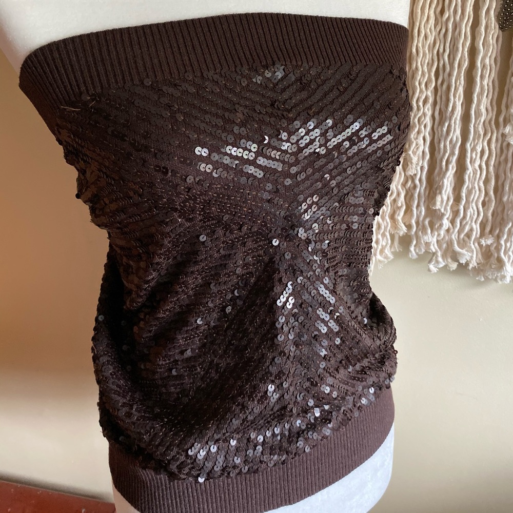 Silk and sequins DKNY Top